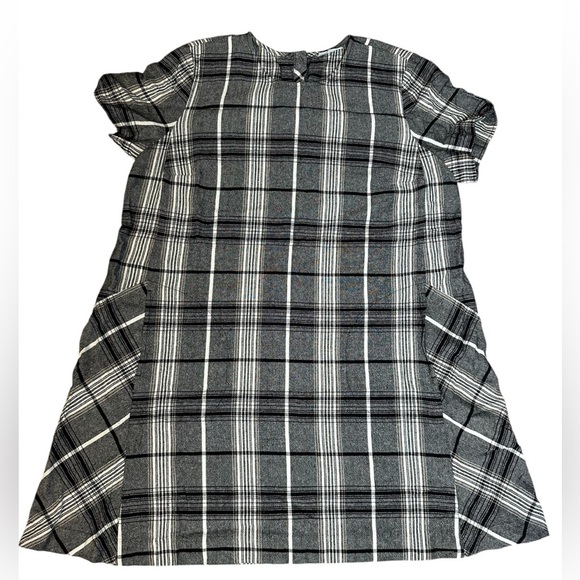 J. Jill Women's Short Sleeve Plaid Shirt Dress with Pockets Size Large Petite - Picture 1 of 10